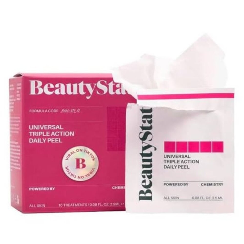BeautyStat Triple Action One-Step Daily Exfoliating Peel Pad - 10 count